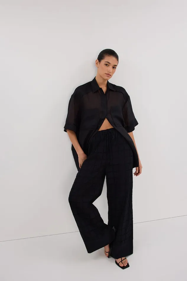 Women Pants DISSH OWEN BLACK BRODERIE PANT