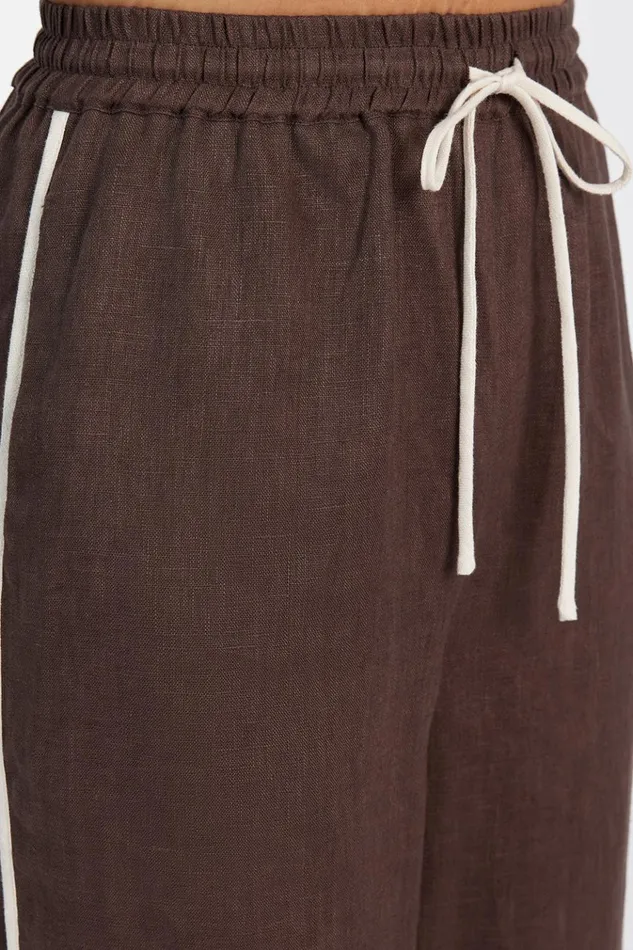 Women Pants DISSH VON CHOC LINEN PANT