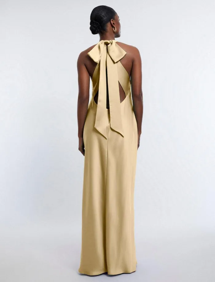 Women Peighten Halter Gown Prairie Sand BCBG Dresses Women Peighten Halter Gown Prairie Sand BCBG Dresses