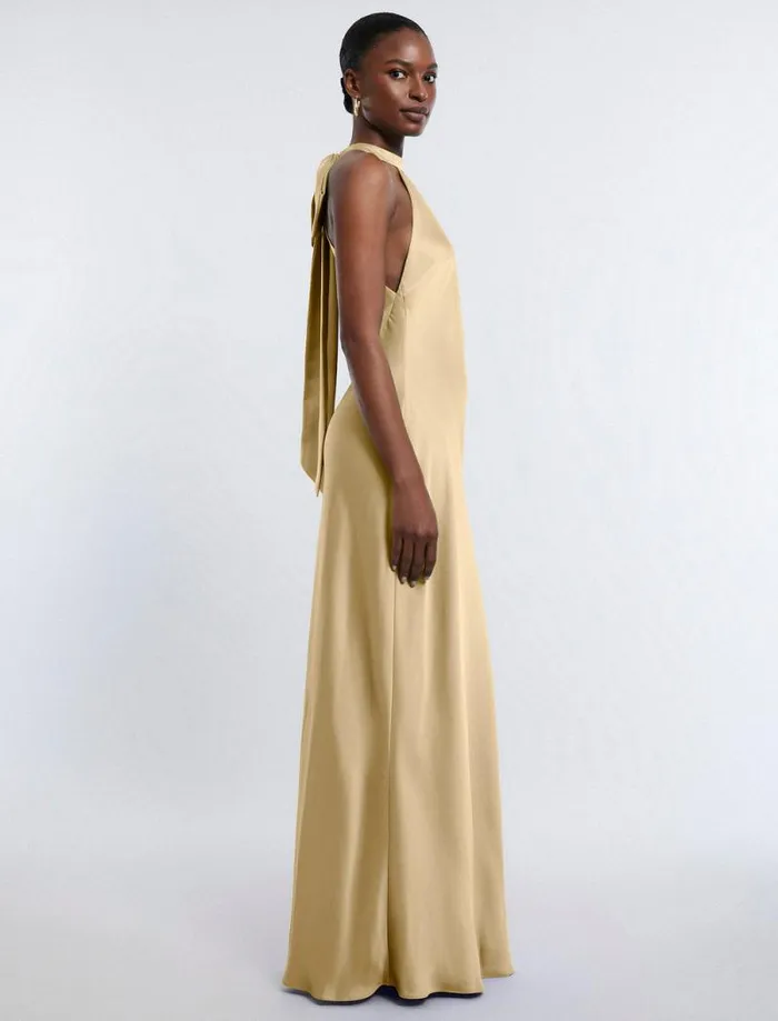 Women Peighten Halter Gown Prairie Sand BCBG Dresses Women Peighten Halter Gown Prairie Sand BCBG Dresses