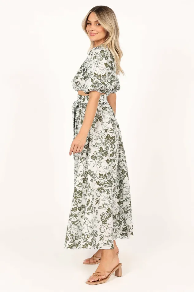 Women Petal and Pup Delilah Set Green Floral Matching Sets