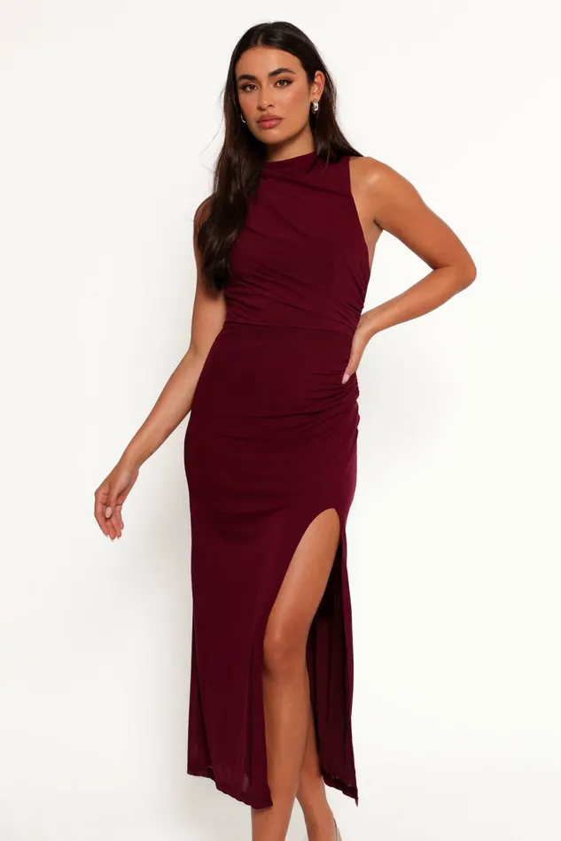 Women Petal and Pup Hayven Maxi Dress Plum Fall Dresses
