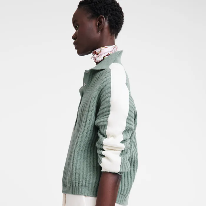 Women Polo collar jumper CeladonCeladonCeladon KnitwearTops and Blouses Longchamp Women Polo collar jumper CeladonCeladonCeladon KnitwearTops and Blouses Longchamp