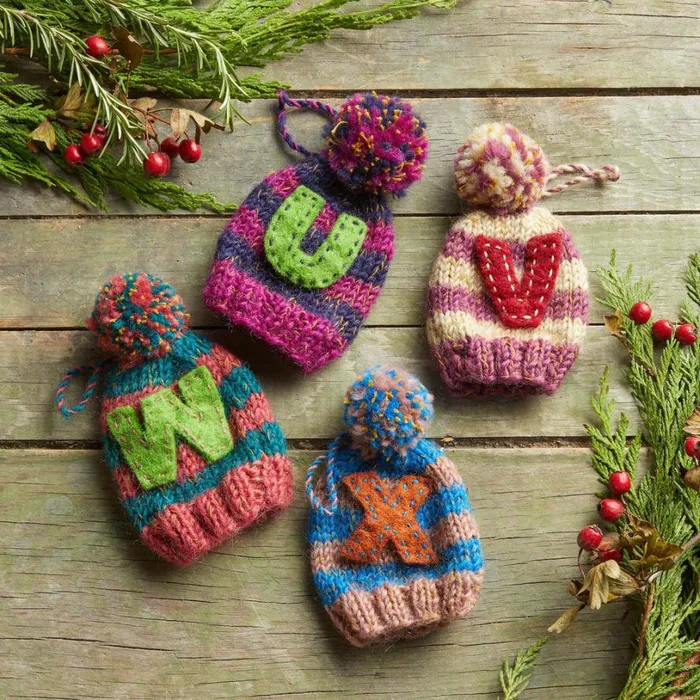 Women Pom Pom Letter Hat Ornament O Sundance Catalog Seasonal