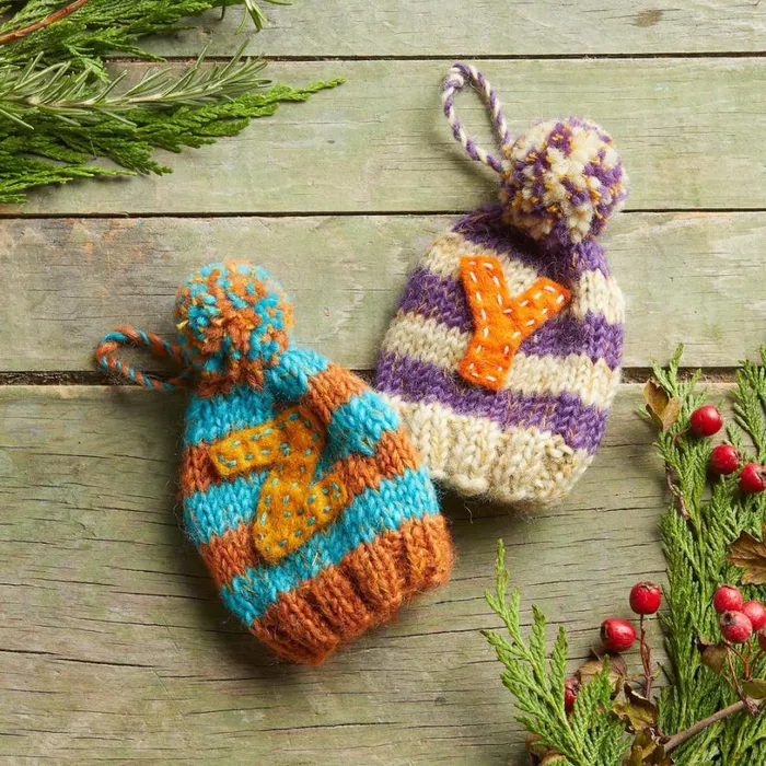 Women Pom Pom Letter Hat Ornament O Sundance Catalog Seasonal