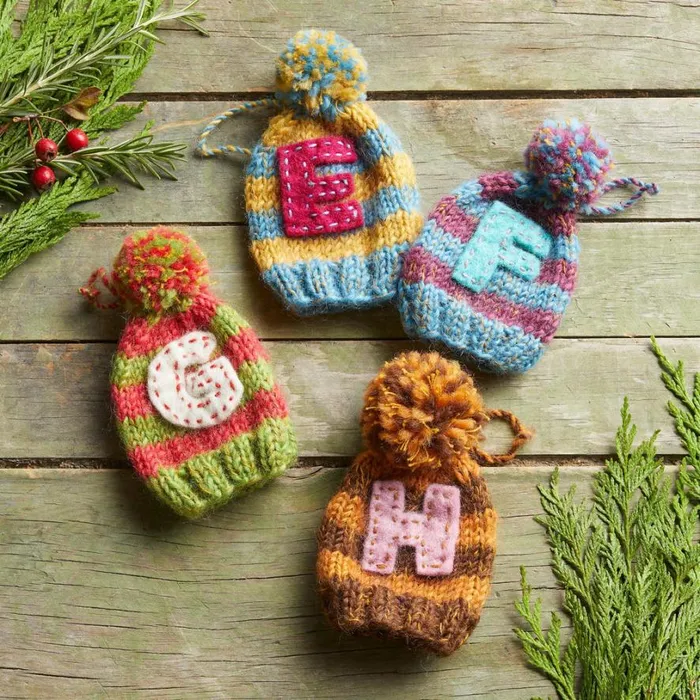 Women Pom Pom Letter Hat Ornament O Sundance Catalog Seasonal