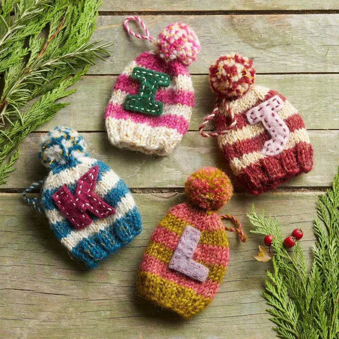 Women Pom Pom Letter Hat Ornament O Sundance Catalog Seasonal