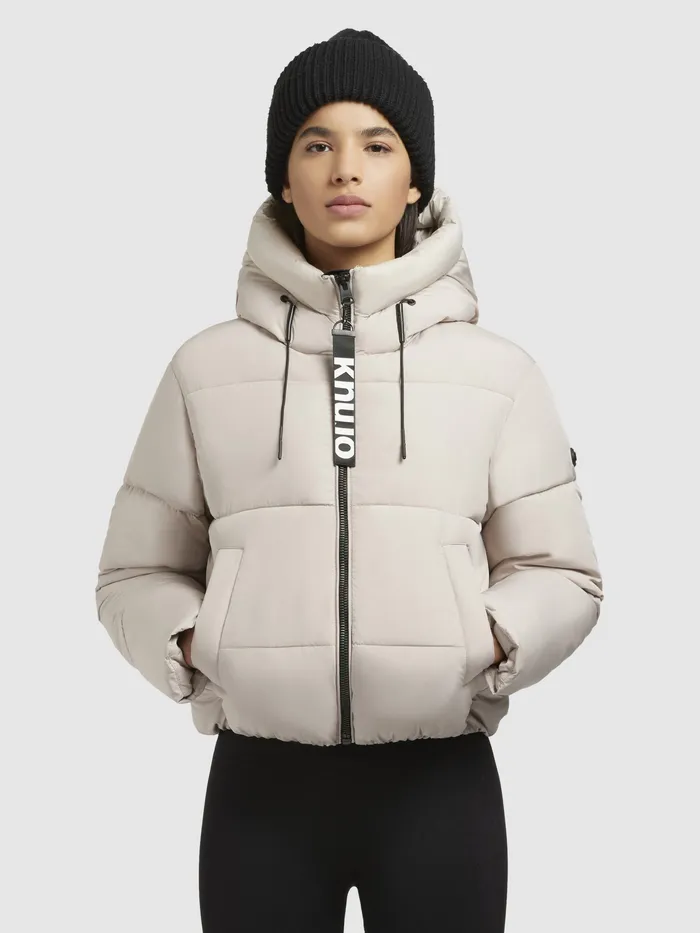 Women Puffer Jackets KHUJO Jacke ELIDA Hellbeige Hellbeige