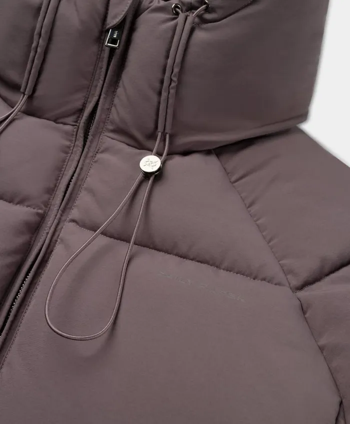 Women Rabbit Grey Relaxed Long Puffer Daily Paper Jackets Women Rabbit Grey Relaxed Long Puffer Daily Paper Jackets