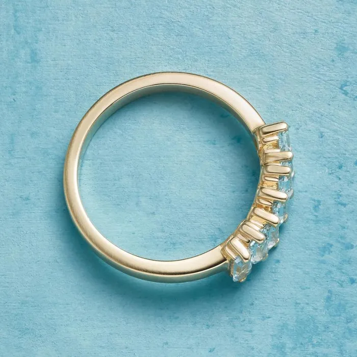 Women Random Blue Topaz Ring Sundance Catalog Rings