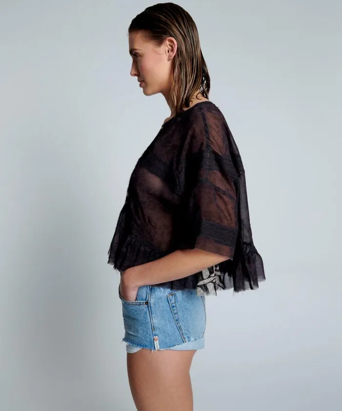Women RIPPLE NIGHT DANCE TOP One Teaspoon Tops Women RIPPLE NIGHT DANCE TOP One Teaspoon Tops