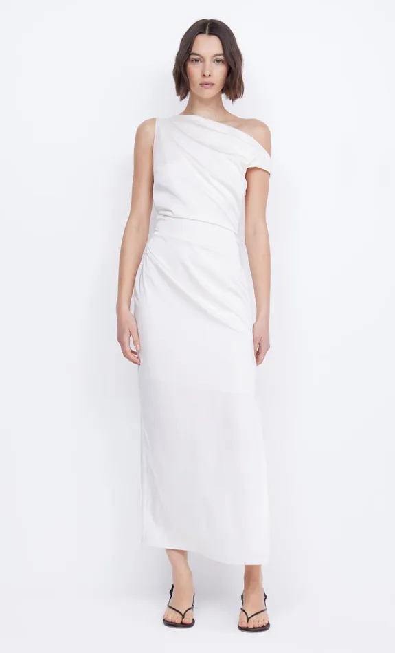 Women ROCHELLE ASYM MIDI DRESS 8211 CREAM Bec Bridge Midi Dresses