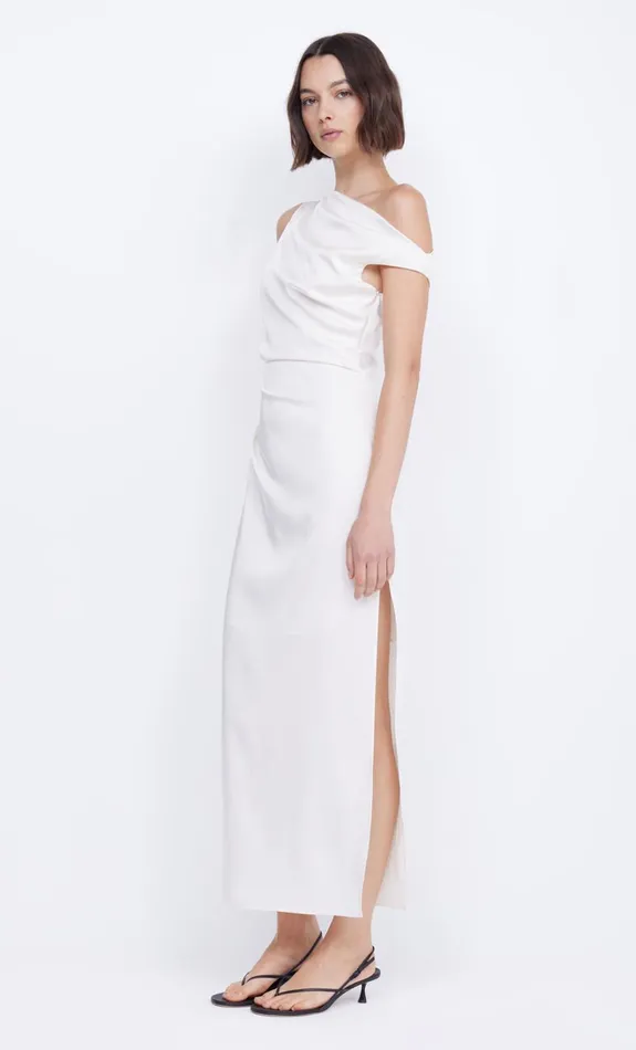 Women ROCHELLE ASYM MIDI DRESS 8211 CREAM Bec Bridge Midi Dresses