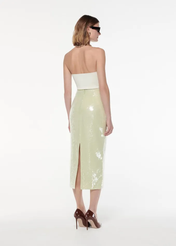 Women Roland Mouret Clothing Sequin Midi Skirt