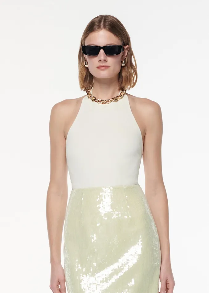 Women Roland Mouret Clothing Sequin Midi Skirt