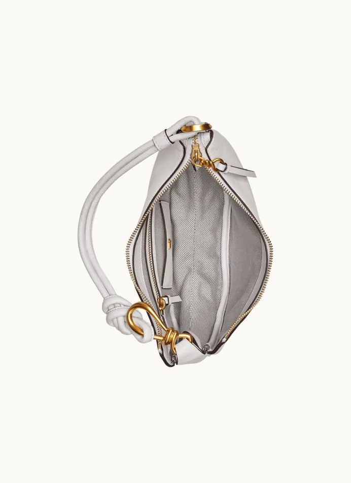 Women ROSLYN SMALL HOBO Briliant White Donna Karan New York Crossbodies And Satchels Women ROSLYN SMALL HOBO Briliant White Donna Karan New York Crossbodies And Satchels
