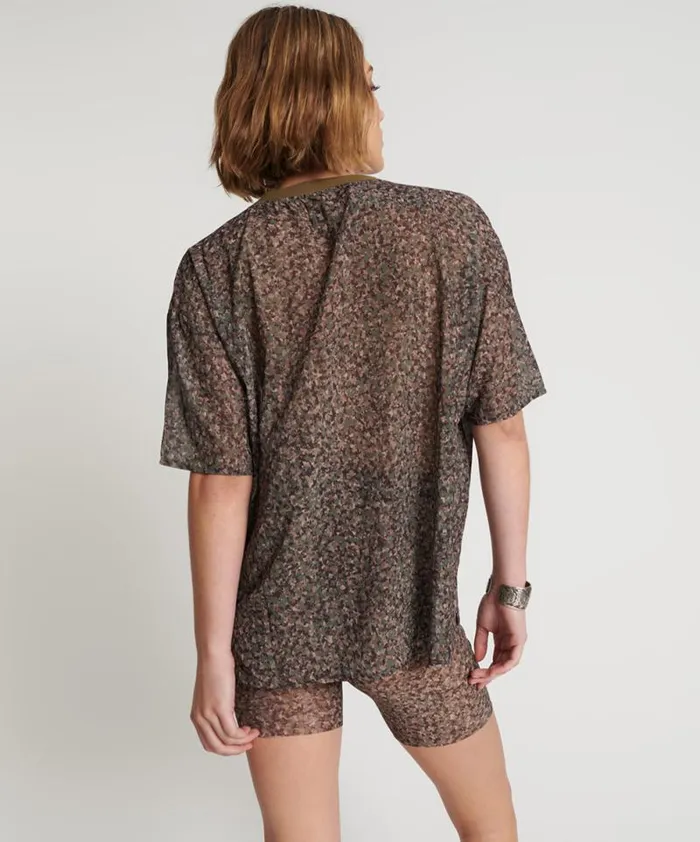 Women SAFARI CAMO CHIFFON TEE One Teaspoon Tops Women SAFARI CAMO CHIFFON TEE One Teaspoon Tops