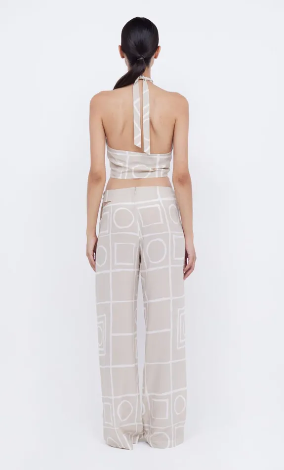 Women SALMA HALTER TOP 8211 CHECKERS Bec Bridge Cropped