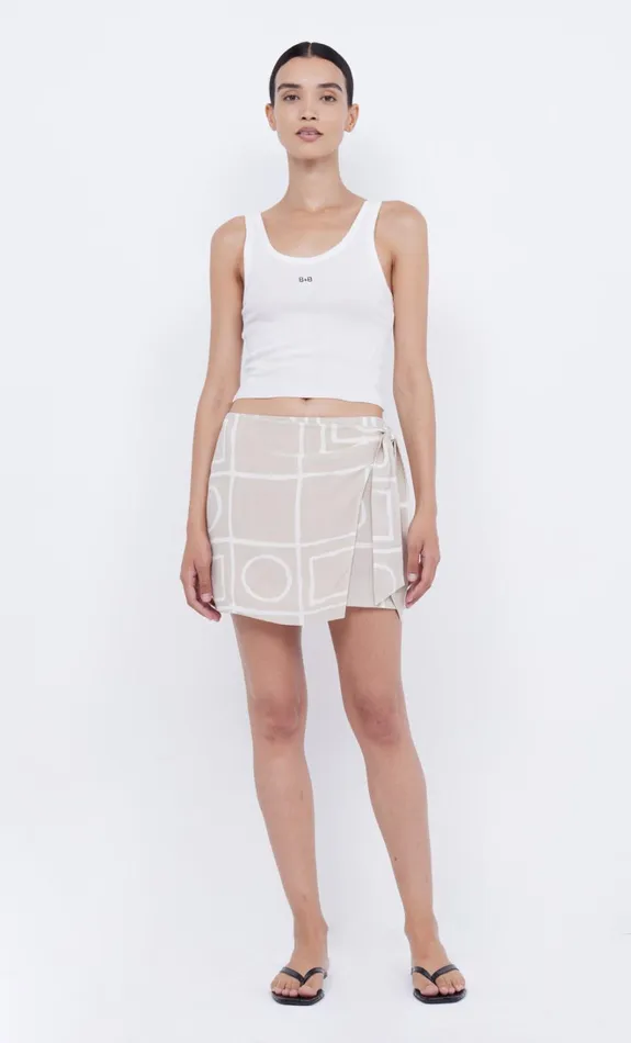 Women SALMA WRAP MINI SKIRT 8211 CHECKERS Bec Bridge Skirts