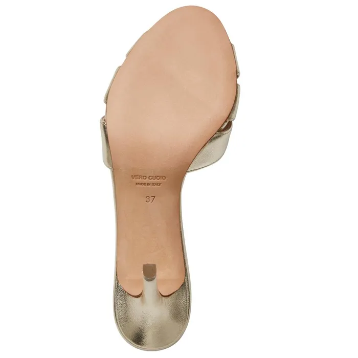 Women Sandals and Slides Bruno Magli PEMA Pump GOLD METALLIC