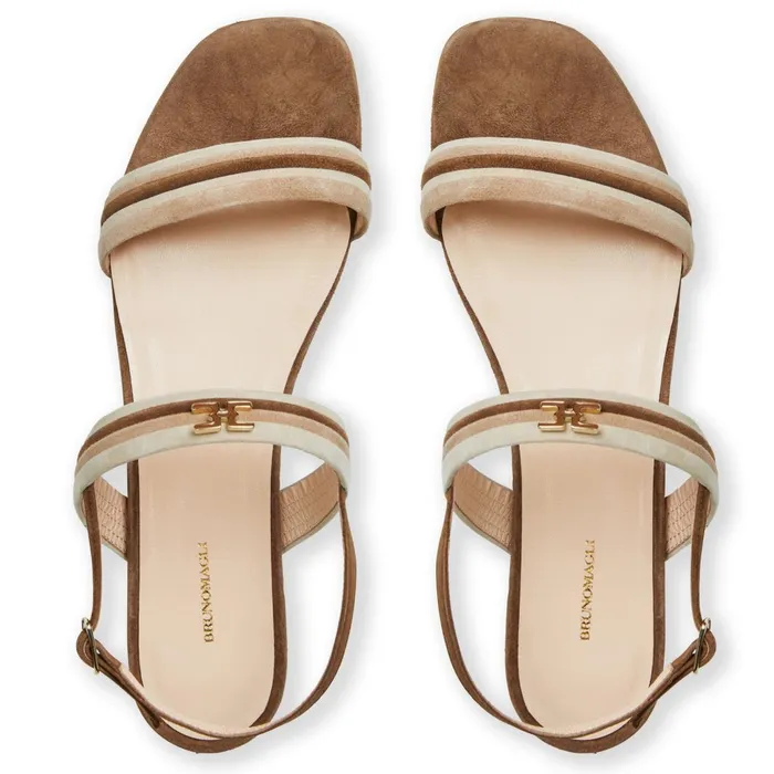Women Sandals and Slides Bruno Magli PORTIA Sandal BROWNNATURAL SUEDE