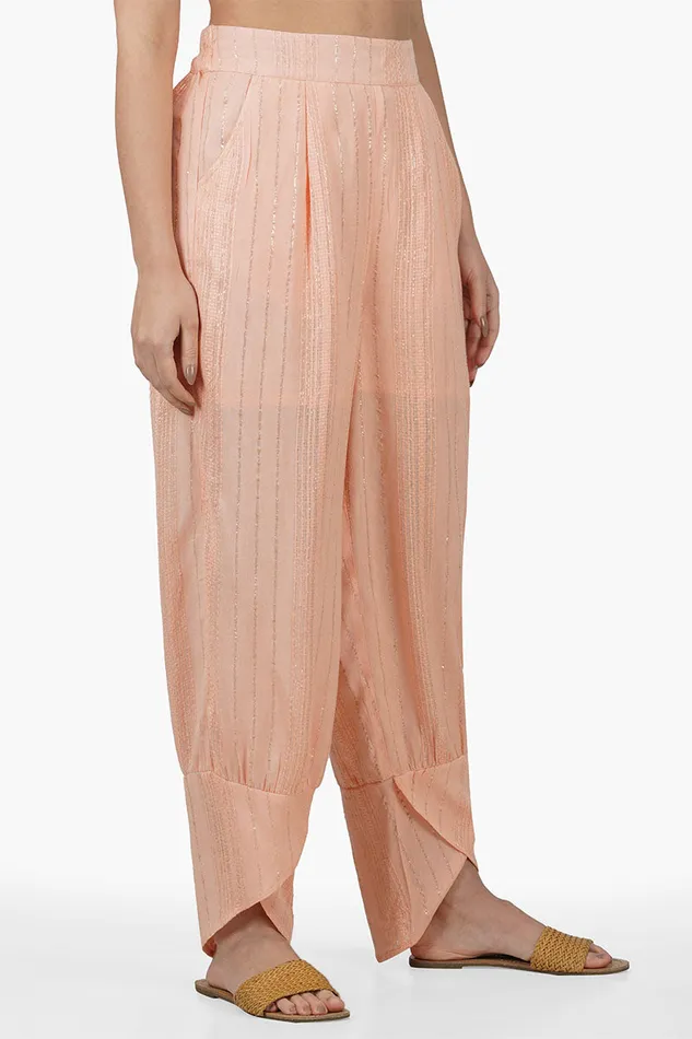 Women Sandy Viscose Lurex Striped Pants Pants America and Beyond