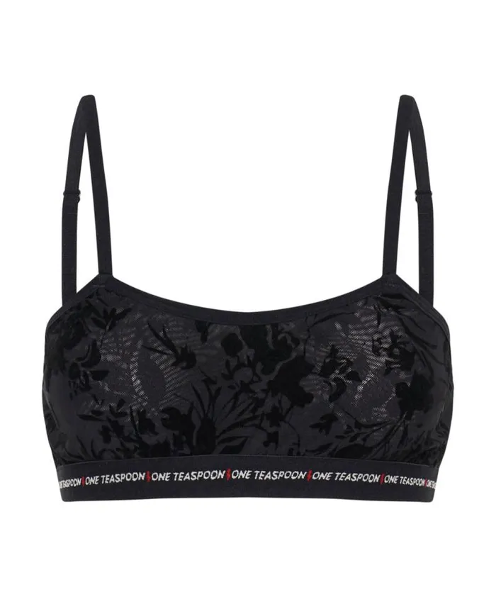 Women SHADOW FLOWER MESH BANDEAU BRALETTE One Teaspoon Intimates Women SHADOW FLOWER MESH BANDEAU BRALETTE One Teaspoon Intimates