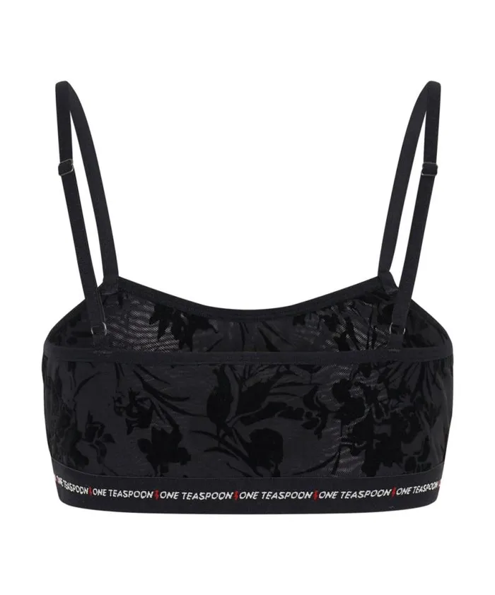 Women SHADOW FLOWER MESH BANDEAU BRALETTE One Teaspoon Intimates Women SHADOW FLOWER MESH BANDEAU BRALETTE One Teaspoon Intimates