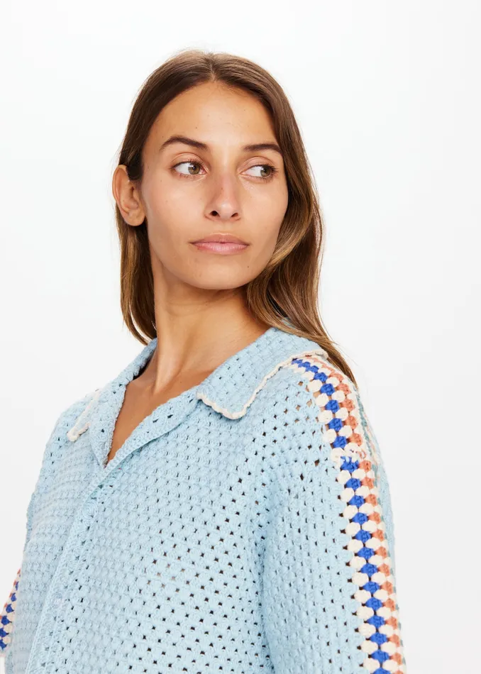 Women Shirts and Tanks THE UPSIDE CASTILLO CROCHET LOVETT SHIRT