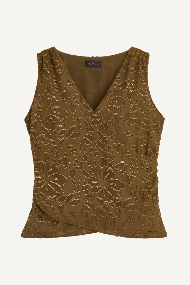Women SLEEVELESS NOVELTY VNECK BLOUSE Beechgold Donna Karan New York Sweaters And Tops Women SLEEVELESS NOVELTY VNECK BLOUSE Beechgold Donna Karan New York Sweaters And Tops