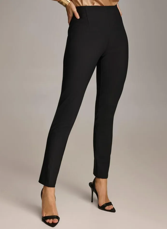 Women SLIM LEG PANT Black Donna Karan New York Pants Women SLIM LEG PANT Black Donna Karan New York Pants