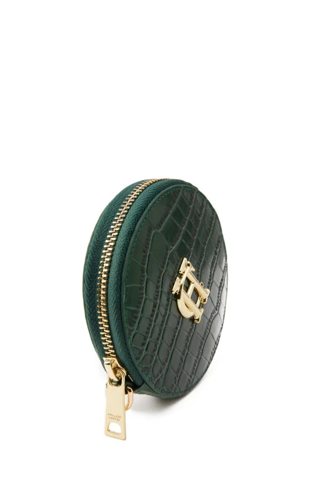 Women Small Leather Goods Holland Cooper Chelsea Coin Purse Emerald Croc Women Small Leather Goods Holland Cooper Chelsea Coin Purse Emerald Croc