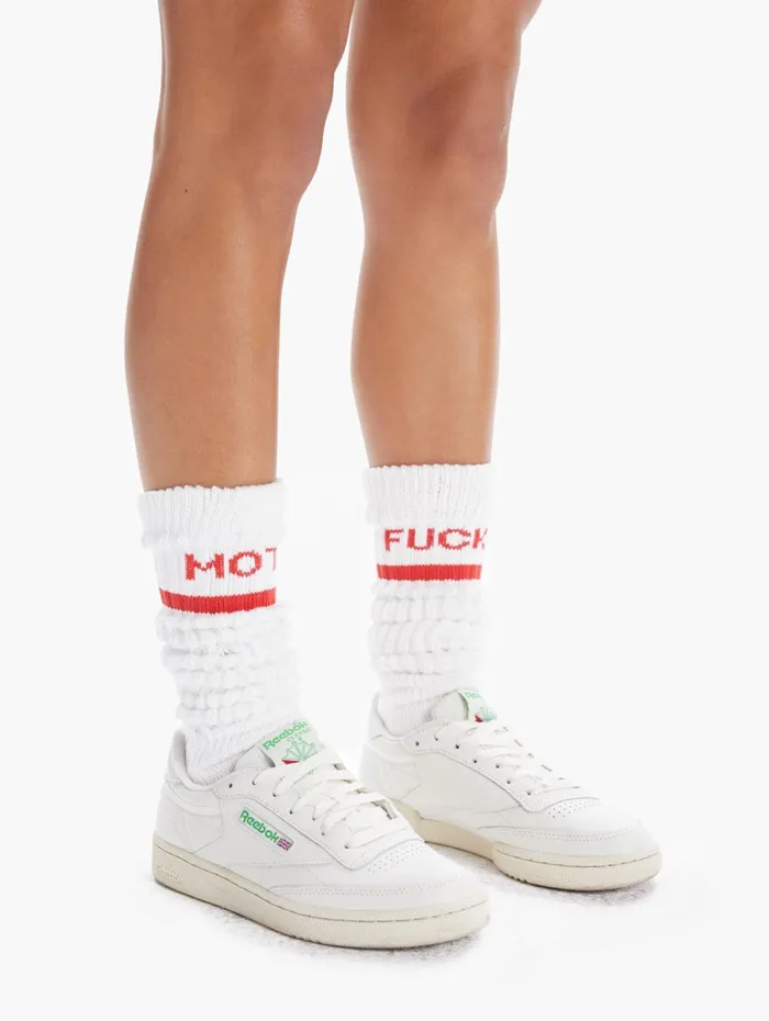 Women SocksLaces Mother Denim The Scrunch Sock Whitered