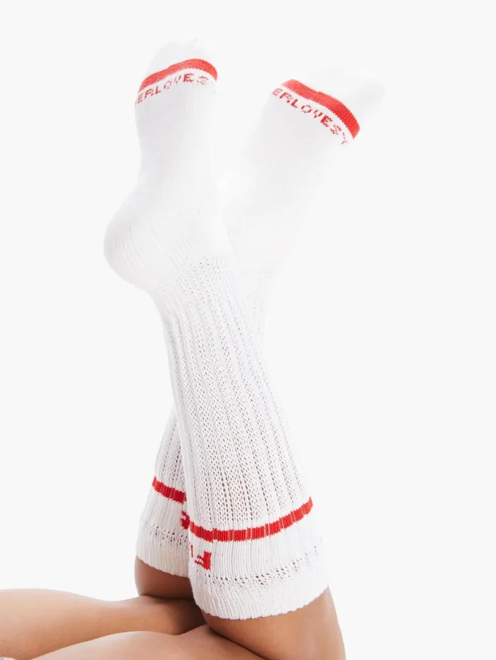 Women SocksLaces Mother Denim The Scrunch Sock Whitered