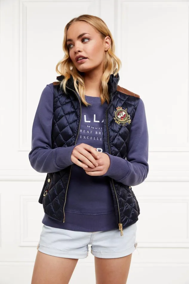 Women Sweatshirts Holland Cooper Varsity Crew Yale Blue