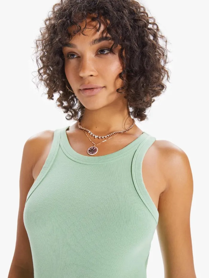 Women Tees Mother Denim The Chin Ups Tank Lightpastel Green