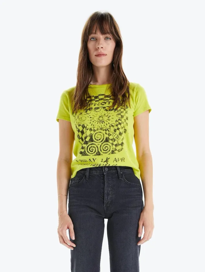 Women Tees Mother Denim The Lil Goodie Goodie Bright Green