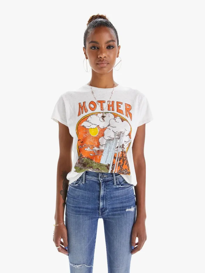 Women Tees Mother Denim The Sinful White