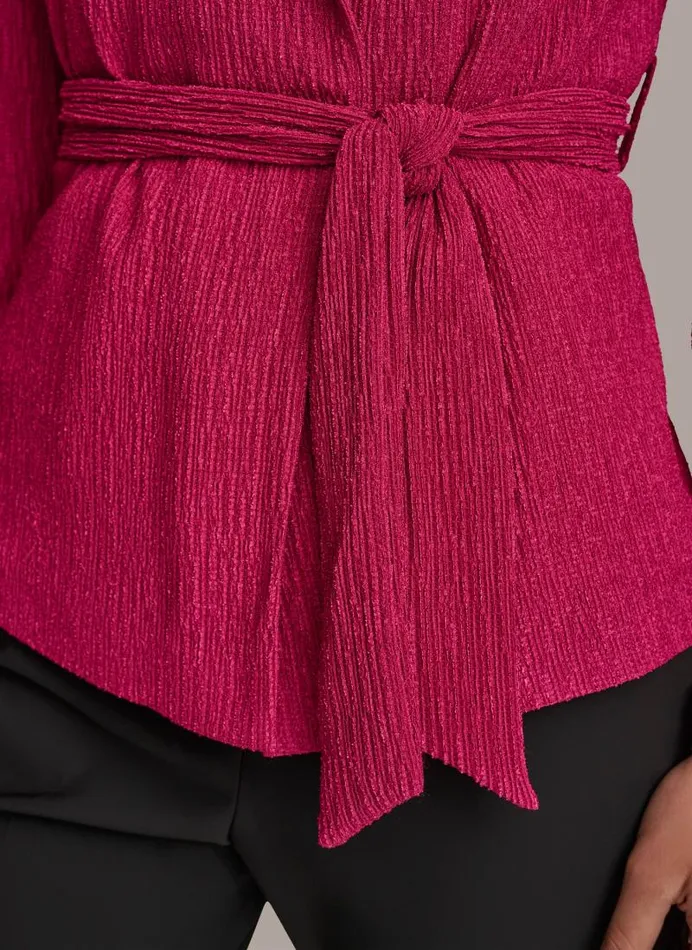 Women TEXTURE BELTED WRAP JACKET Cactus Flower Donna Karan New York Jackets And Blazers Women TEXTURE BELTED WRAP JACKET Cactus Flower Donna Karan New York Jackets And Blazers