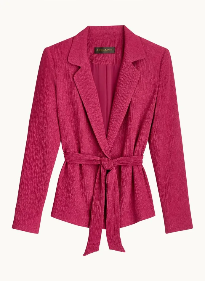 Women TEXTURE BELTED WRAP JACKET Cactus Flower Donna Karan New York Jackets And Blazers Women TEXTURE BELTED WRAP JACKET Cactus Flower Donna Karan New York Jackets And Blazers