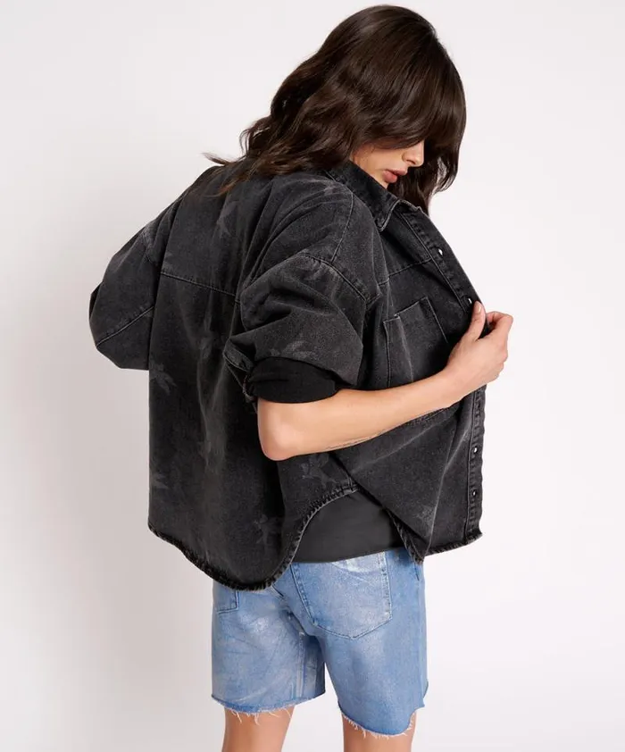 Women THE BOWER DARIA SHACKET One Teaspoon Denim Shirts