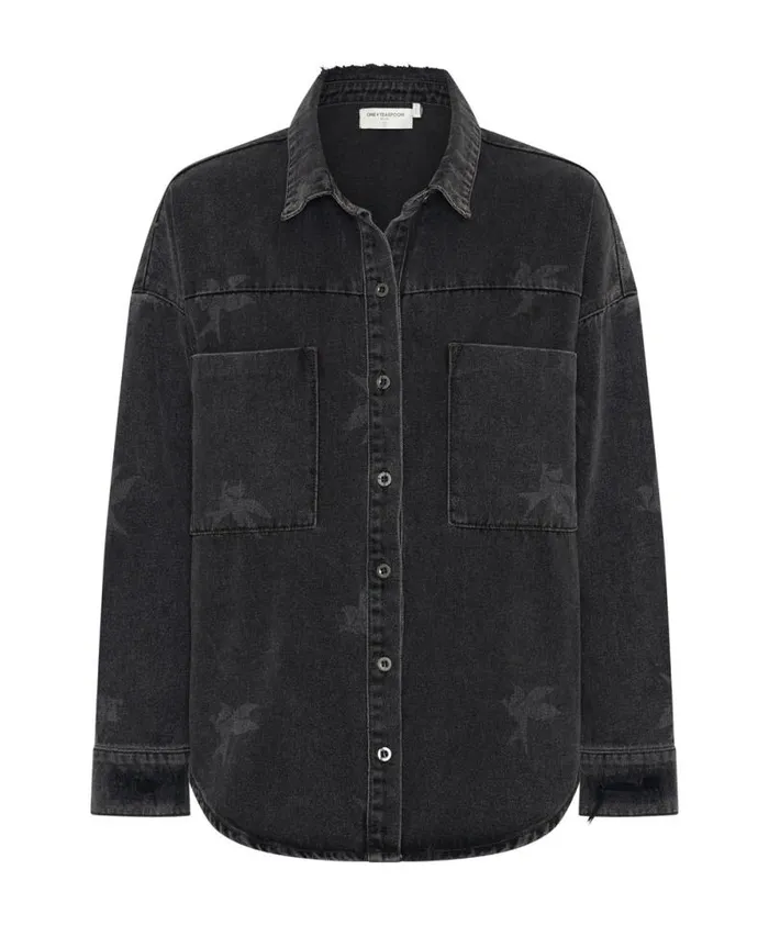 Women THE BOWER DARIA SHACKET One Teaspoon Denim Shirts