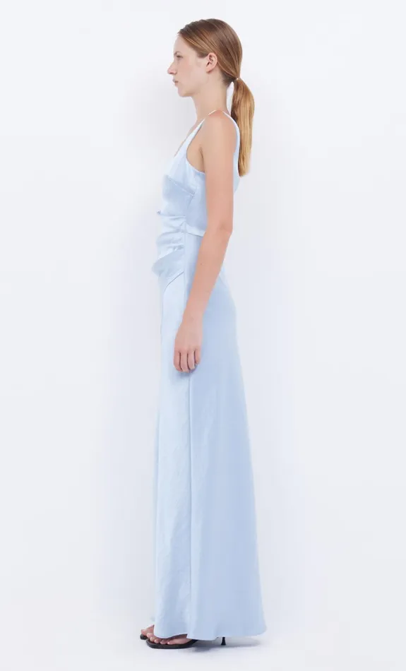 Women THE DREAMER SQUARE NECK DRESS 8211 DUSTY BLUE Bec Bridge Wedding Guest