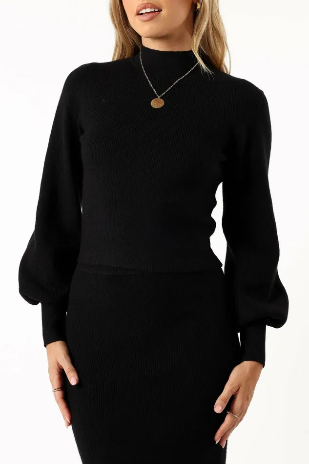 Women Tilbury Knitted Set Black Matching Sets Petal and Pup