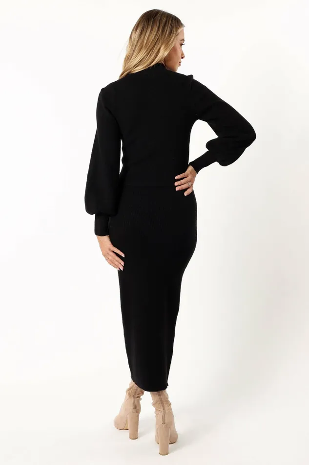 Women Tilbury Knitted Set Black Matching Sets Petal and Pup