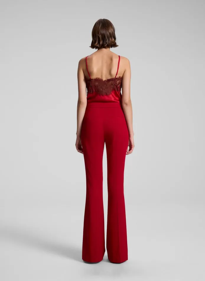Women Tops ALC Lennon Satin And Lace Camisole Top Really Redbosco