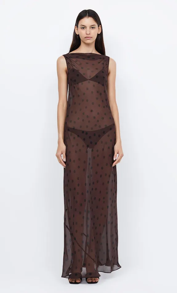 Women TURNER BOATNECK MAXI DRESS 8211 CHOCOLATEBLACK Bec Bridge Maxi Dresses