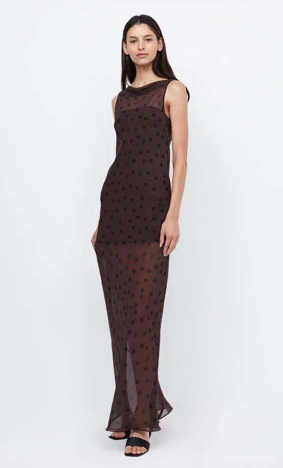 Women TURNER BOATNECK MAXI DRESS 8211 CHOCOLATEBLACK Bec Bridge Maxi Dresses