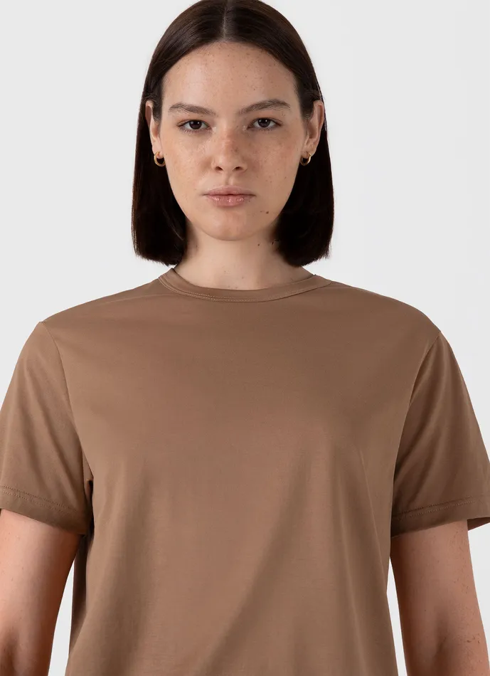 Women ussunspel Relaxed Fit Tshirt Almond Tshirts and Tops