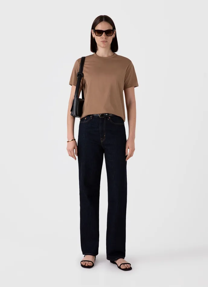 Women ussunspel Relaxed Fit Tshirt Almond Tshirts and Tops